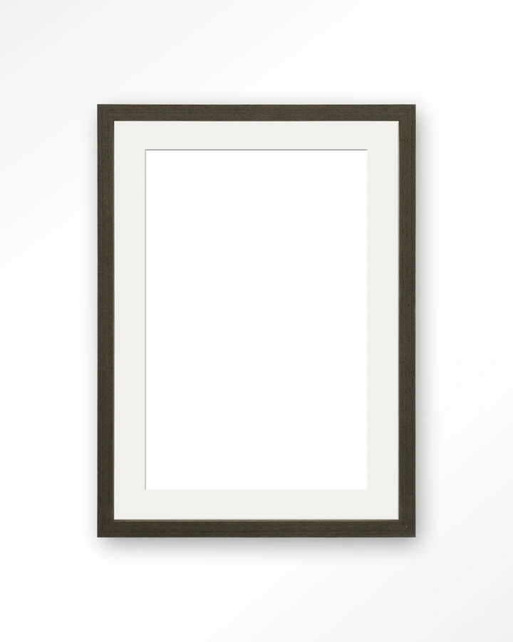Houten lijst 40x50 cm - donkerbruin - passe partout
