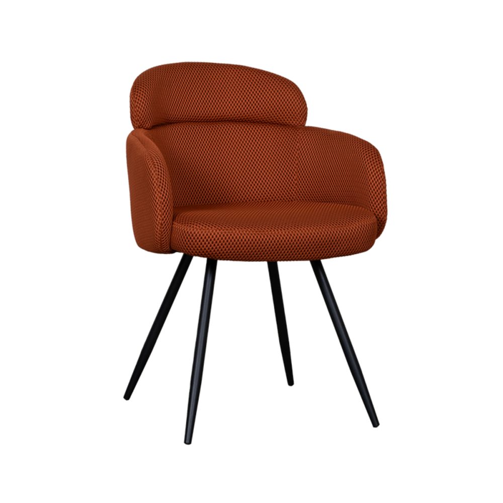 Eetkamerstoel Dinner - Rust - Breathe - Black Frame