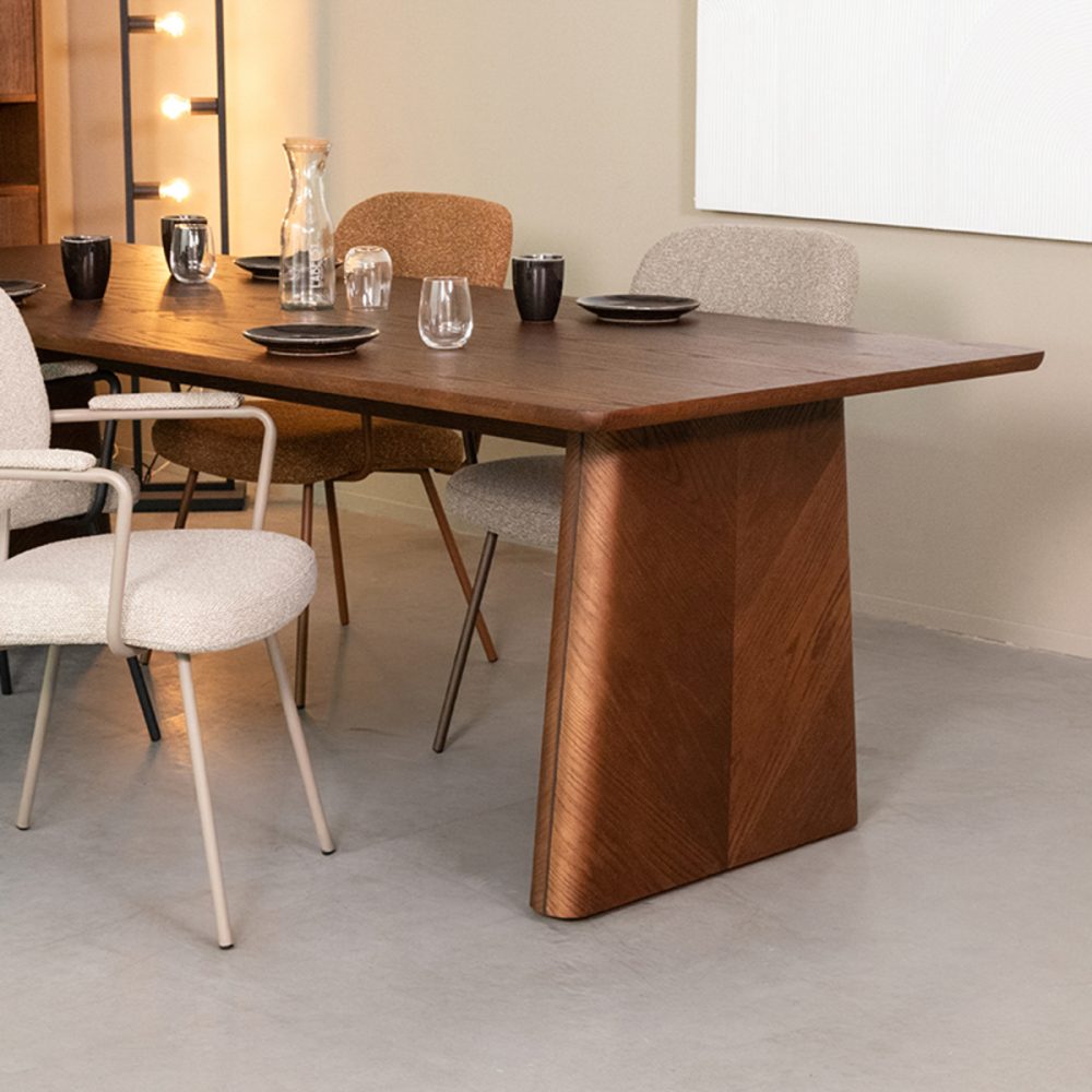 Eetkamertafel Jule - Walnoot - Eiken - 240x100 cm