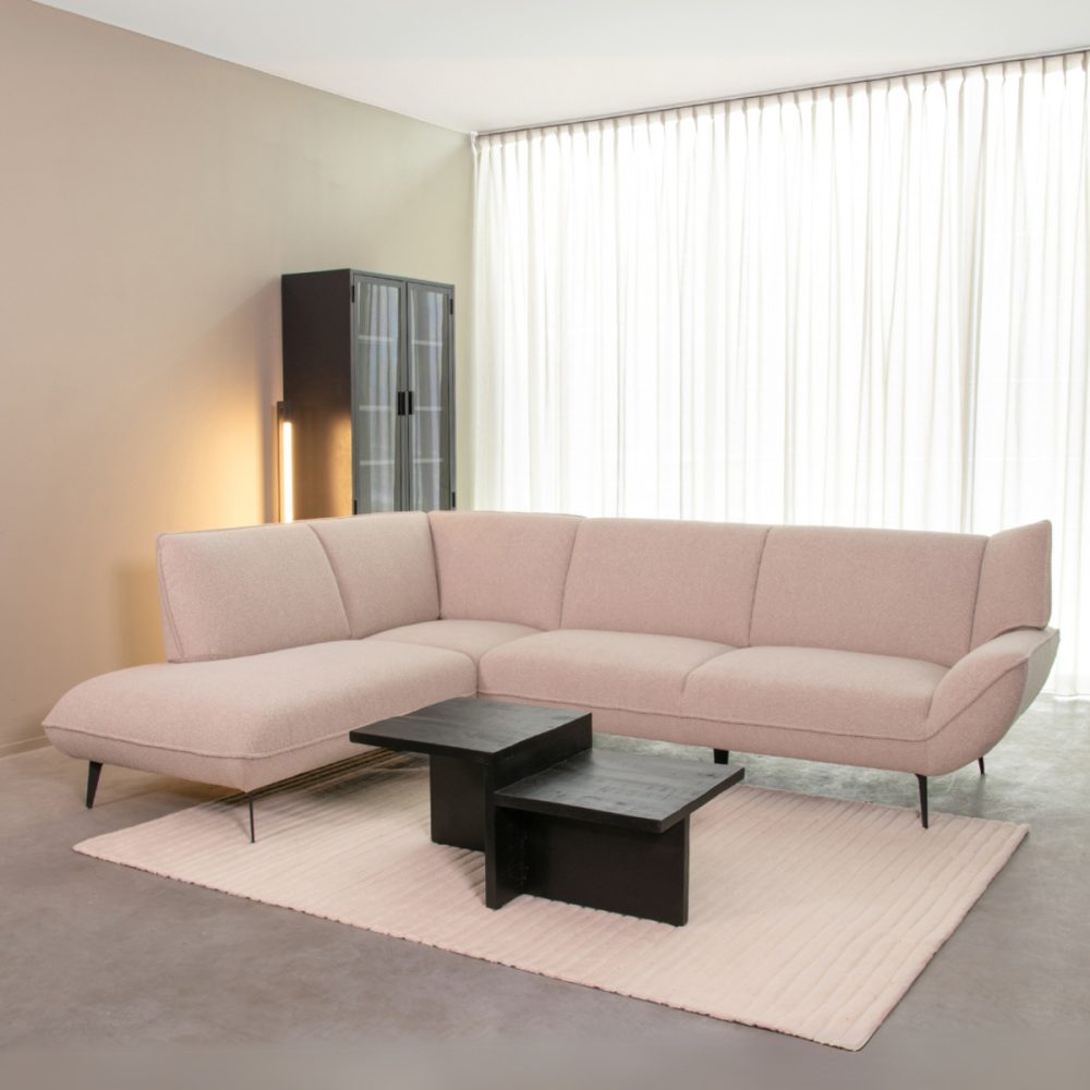 Hoekbank Pesaro - Naturel - Boucle - Links