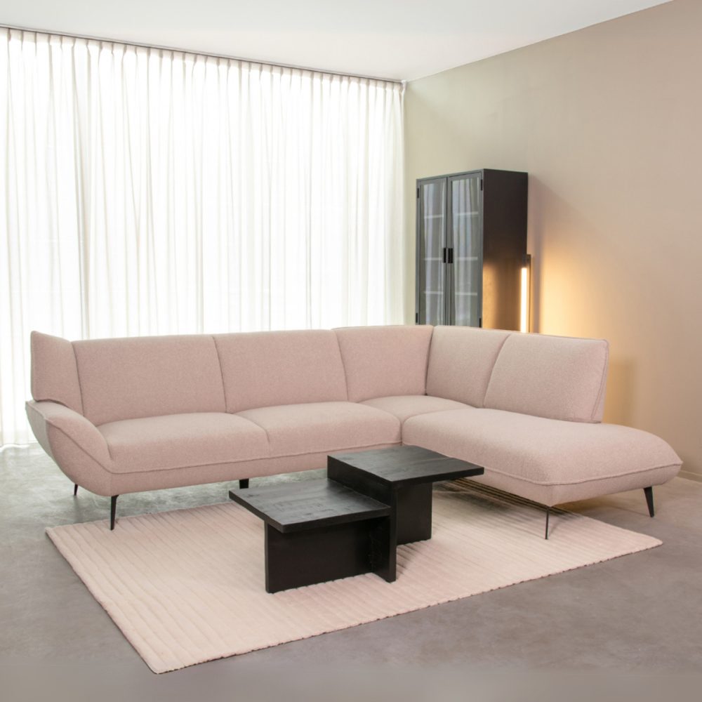 Hoekbank Pesaro - Naturel - Boucle - Rechts