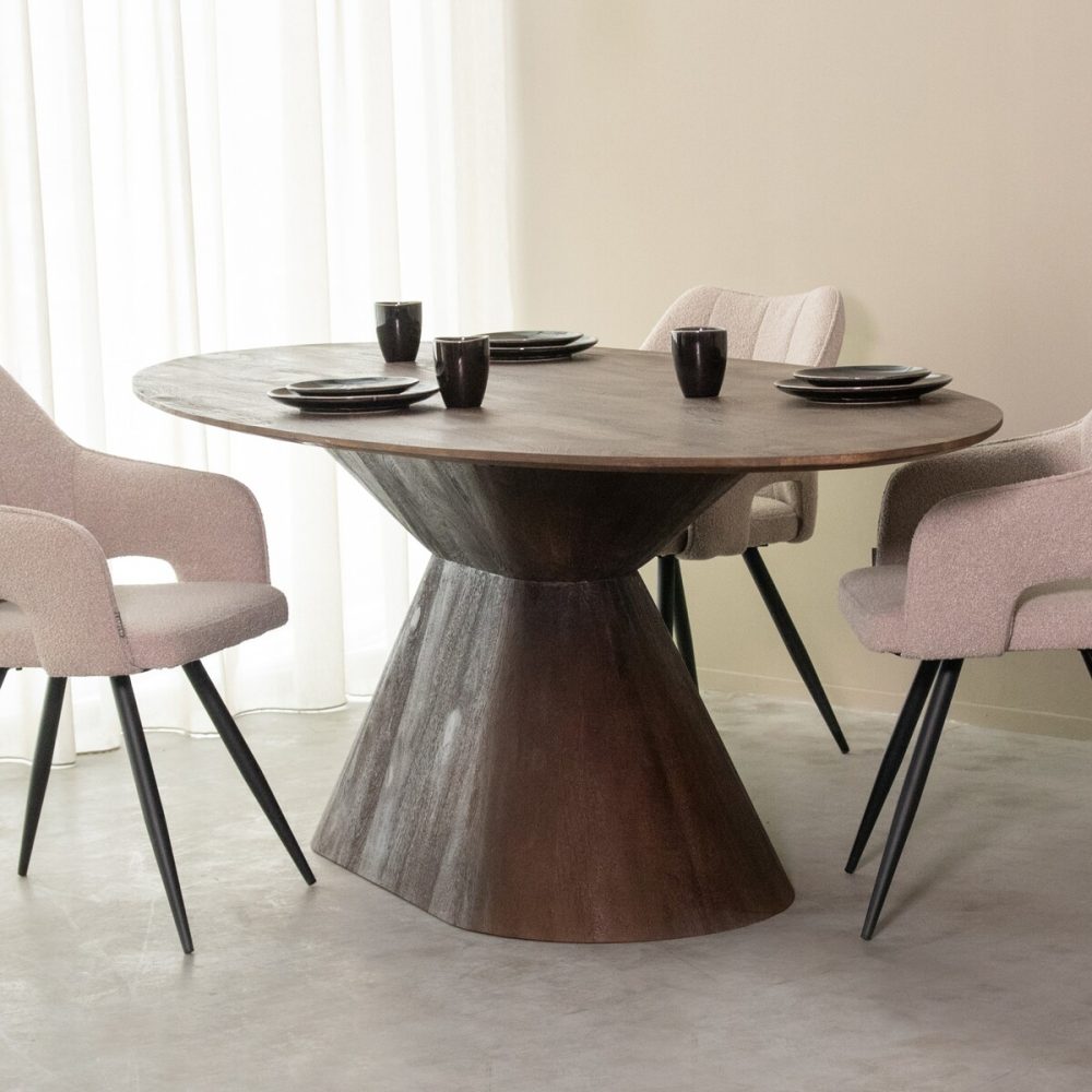 Eetkamertafel Jagger - Espresso - Mangohout - 220x110 cm