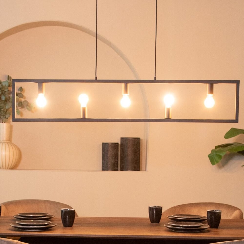 Hanglamp Quadrato - Zwart - Metaal - Hanglamp