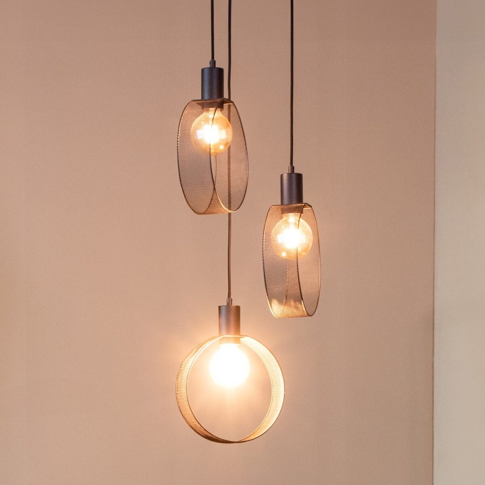 Hanglamp Ronda - Zwart - Metaal - 3-Lichts