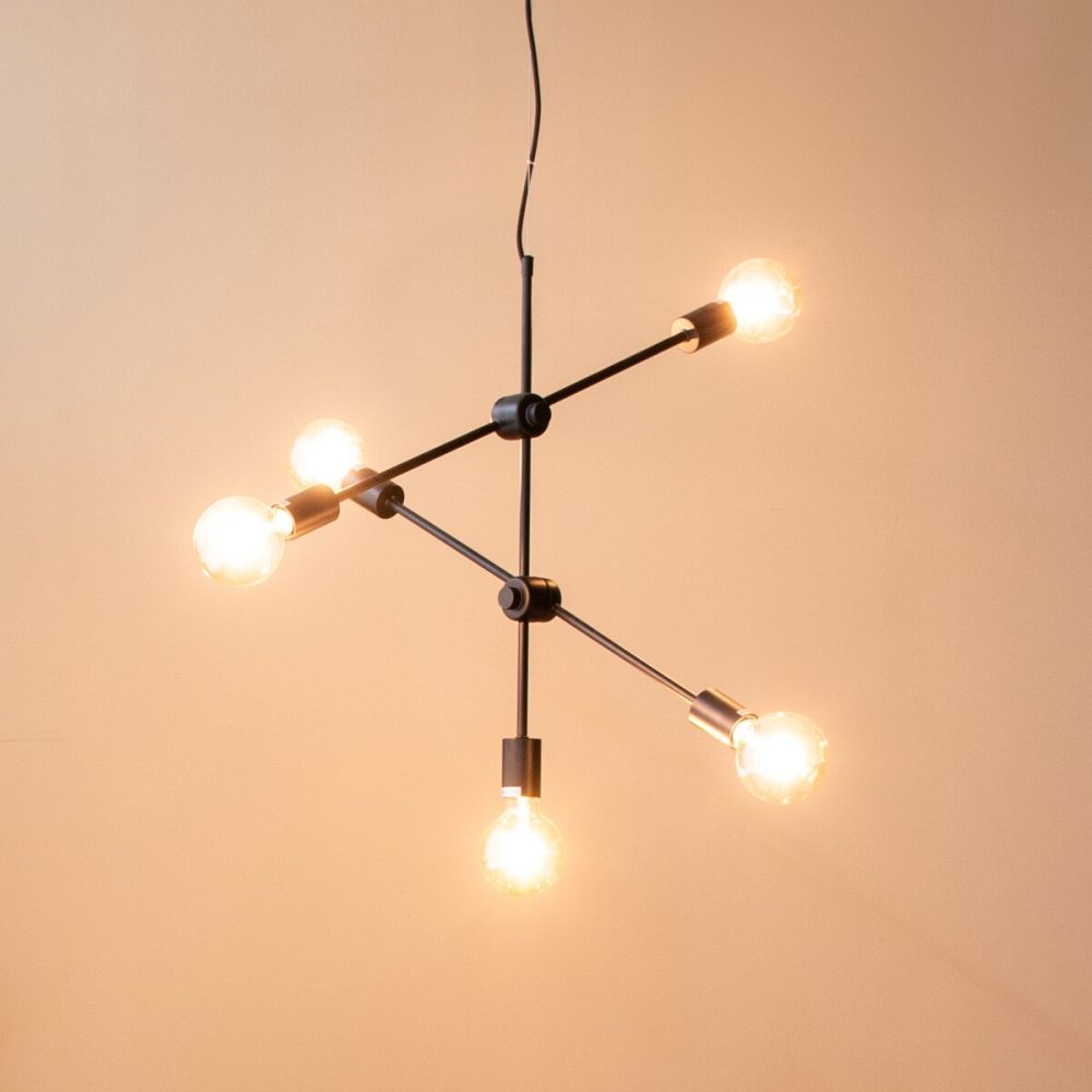 Hanglamp Stilo - Zwart - Metaal - Hanglamp