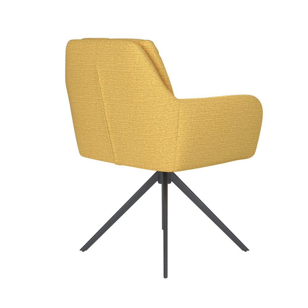 Chair Pete Ochre Metal Swivel