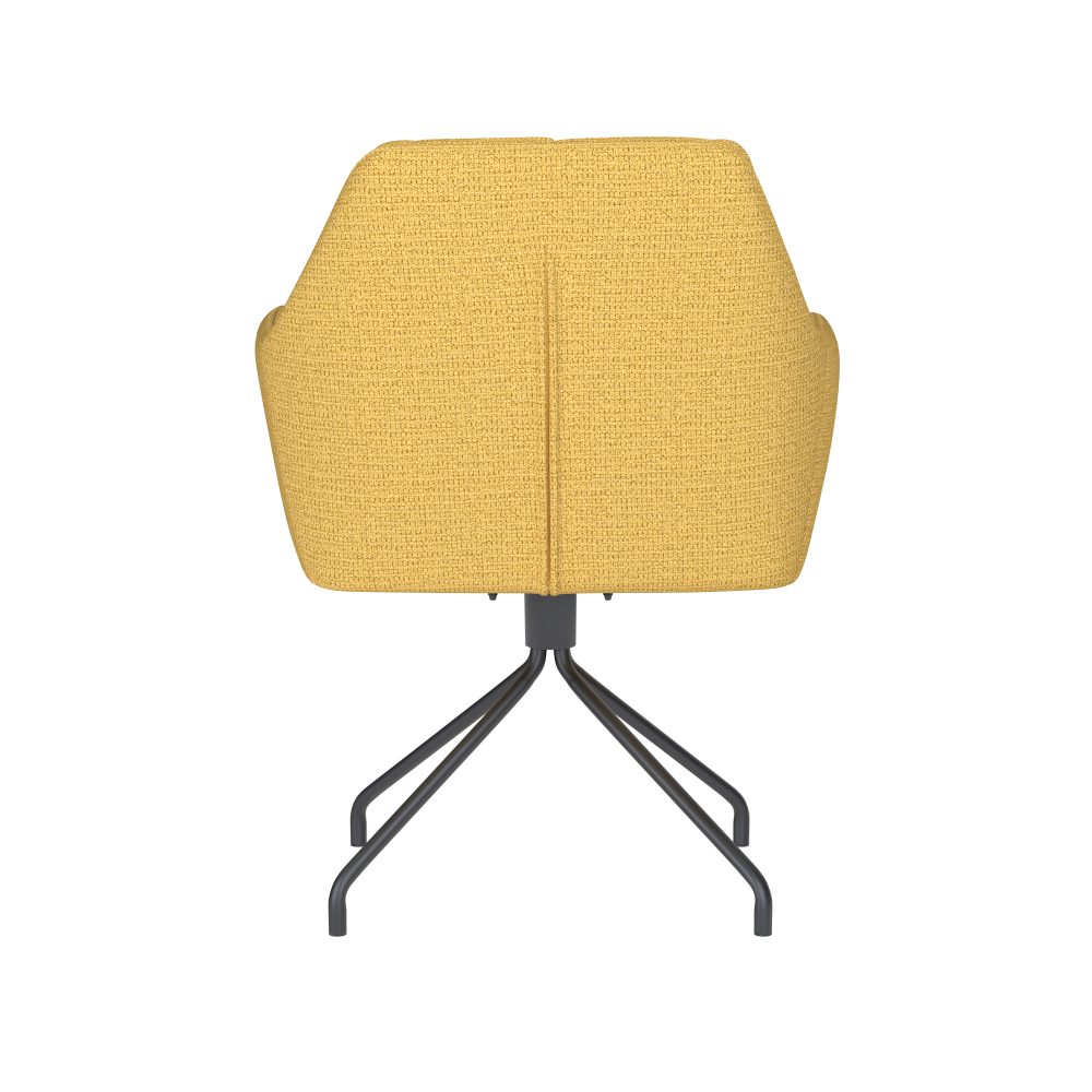 Chair Pete Ochre Spider Swivel