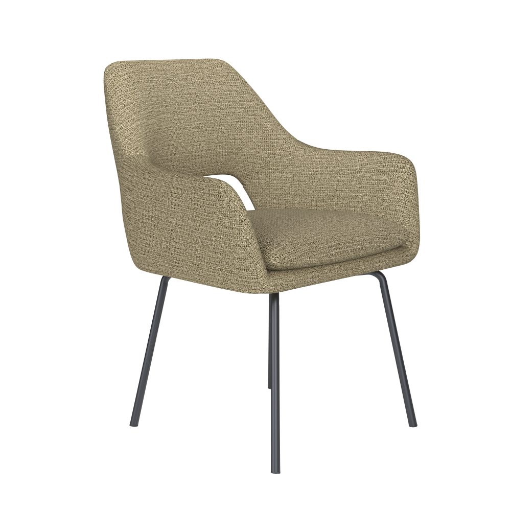 Chair Mos Green 4 Metal Legs