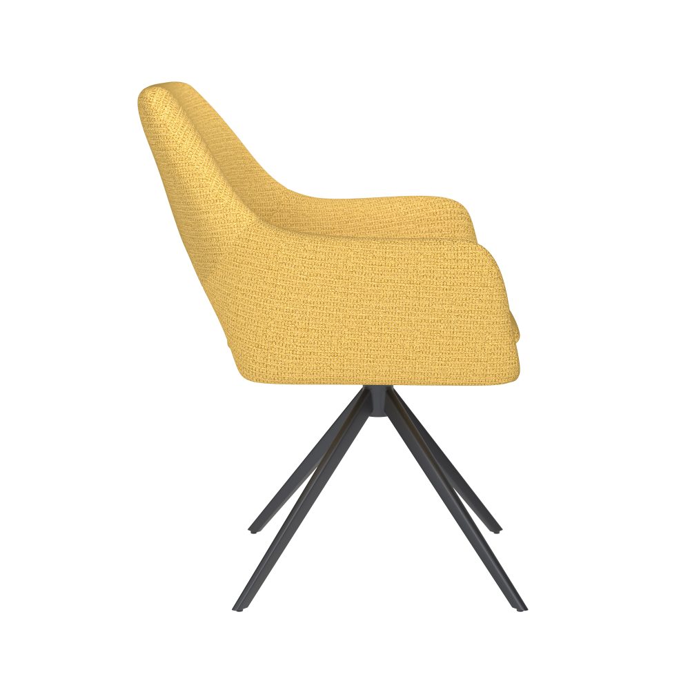 Chair Mos Ochre Metal Swivel