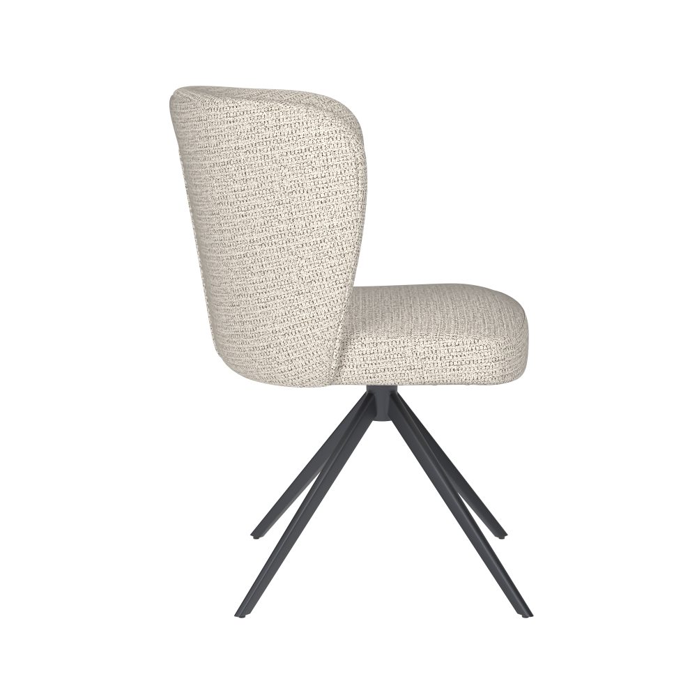 Chair Stan Off-White Metal Swivel
