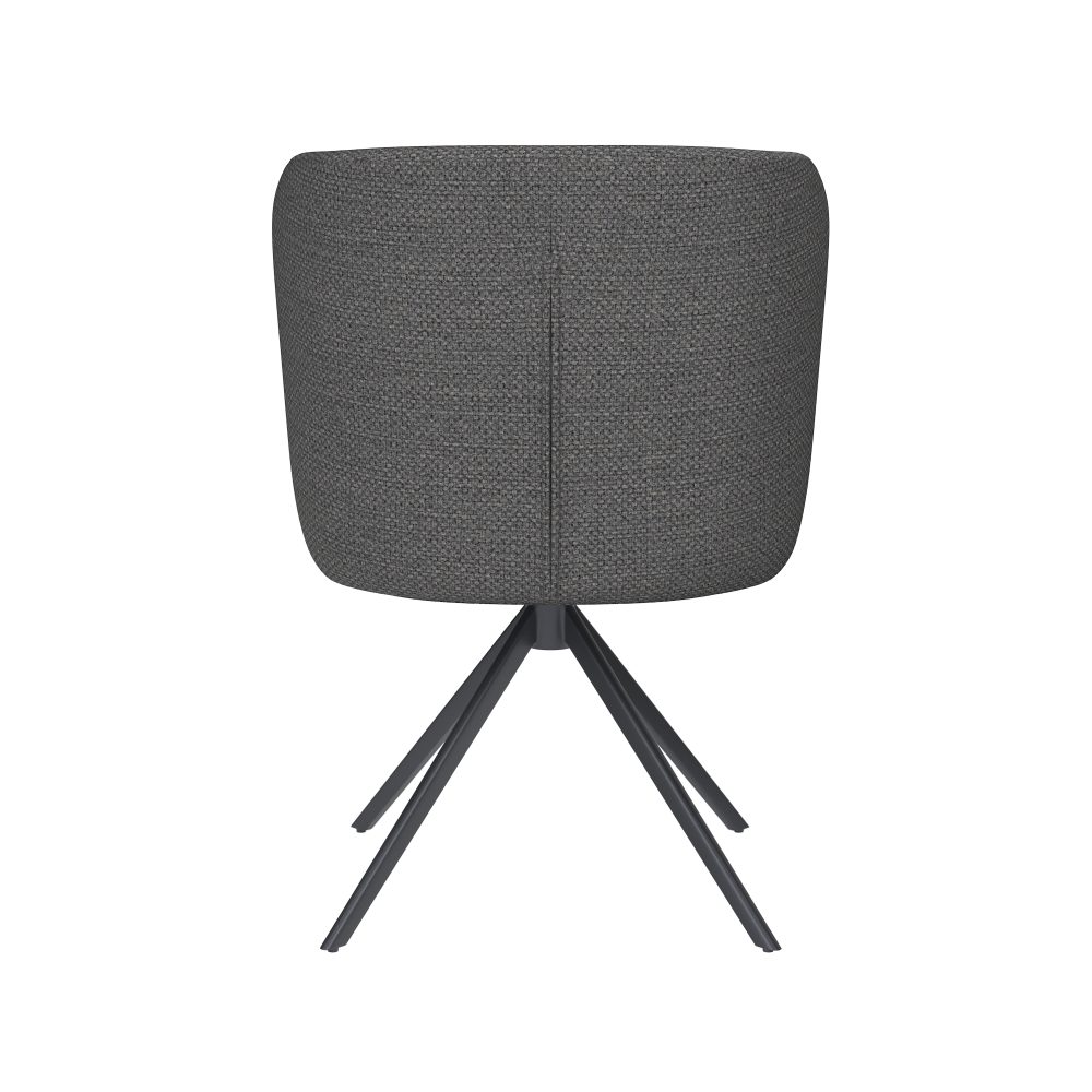 Chair Stan Grey Metal Swivel