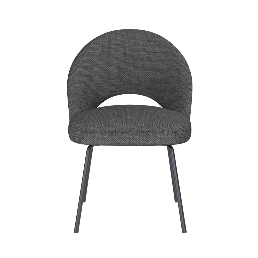 Chair Mick Grey 4 Metal Legs