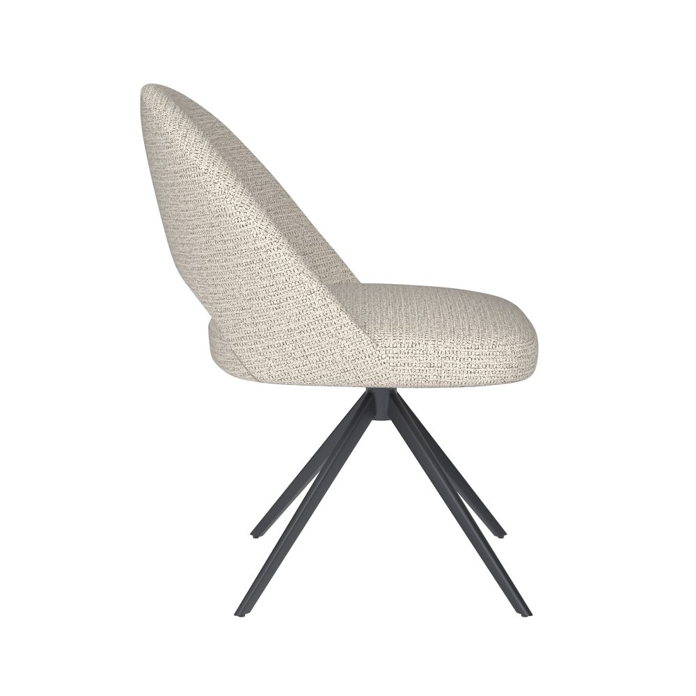 Chair Mick Off-White Metal Swivel