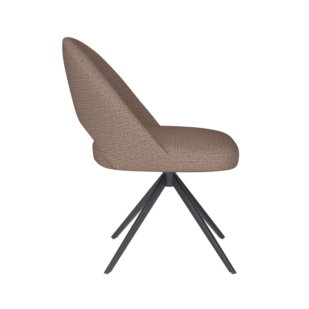 Chair Mick Taupe Metal Swivel
