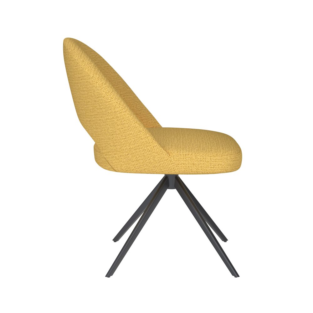 Chair Mick Ochre Metal Swivel
