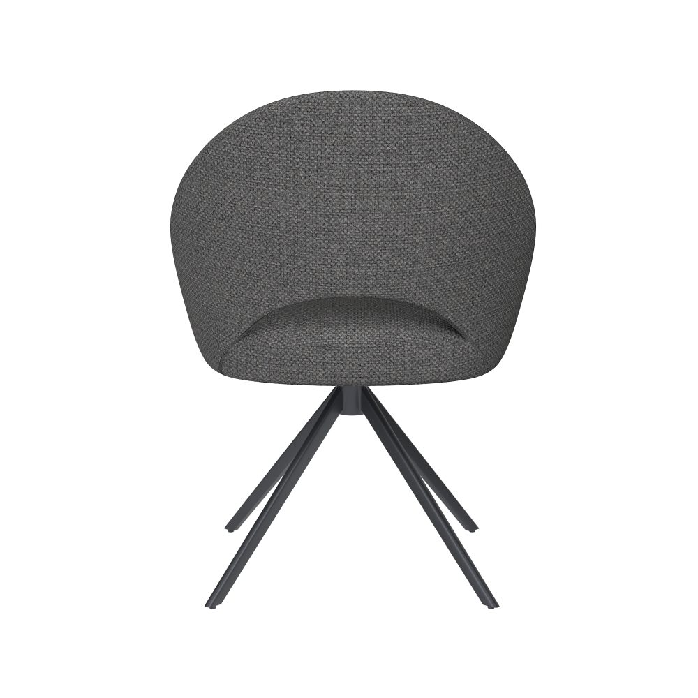 Chair Mick Grey Metal Swivel