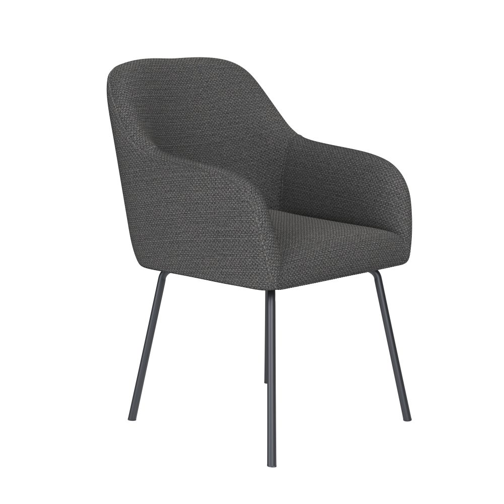 Chair Otis Grey 4 Metal Legs