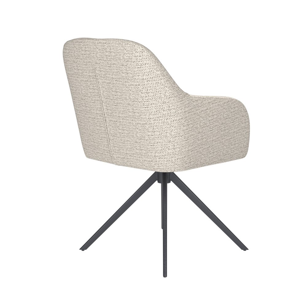 Chair Otis Off-White Metal Swivel