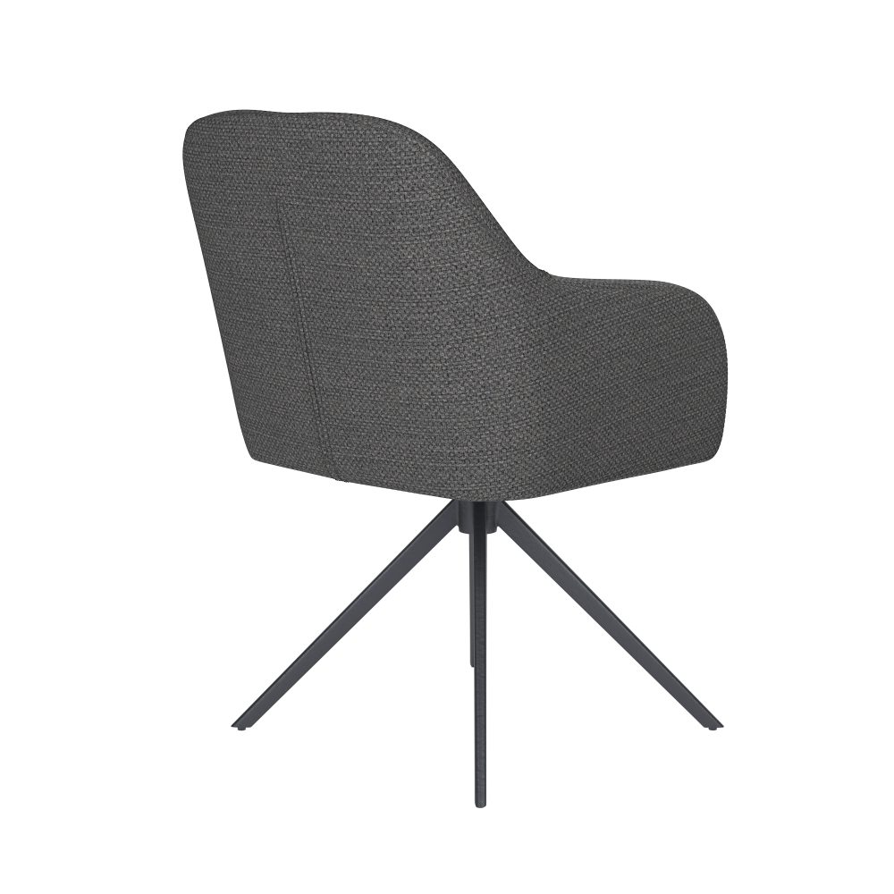 Chair Otis Grey Metal Swivel