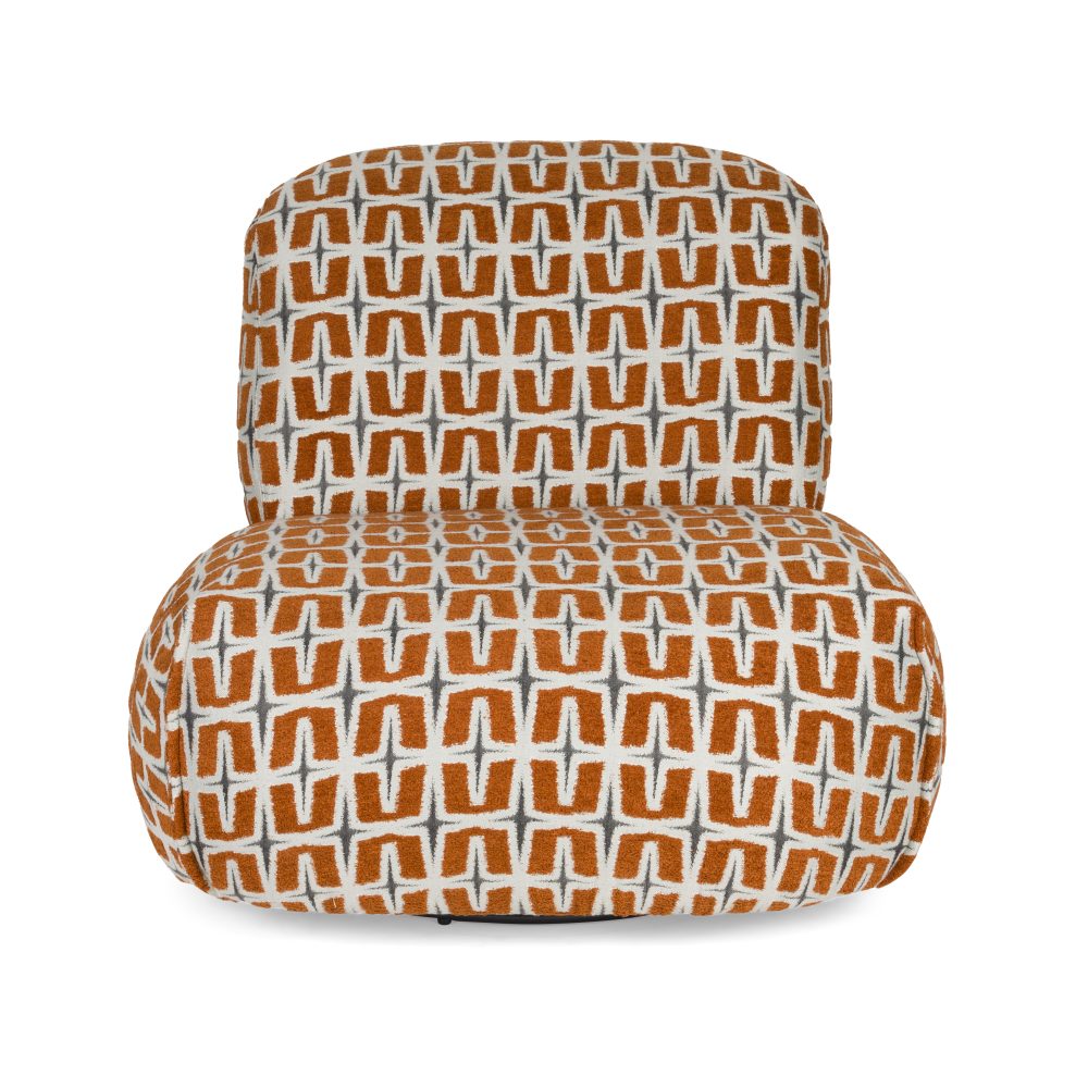 Lounge Chair Ritz Beige Burned Orange