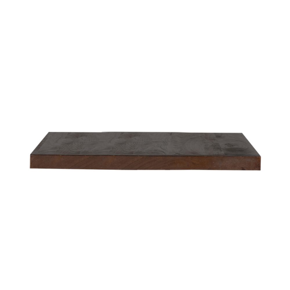 Eetkamertafel Tafelblad Straight Edge - Espresso - Mangohout - 120 cm Straight