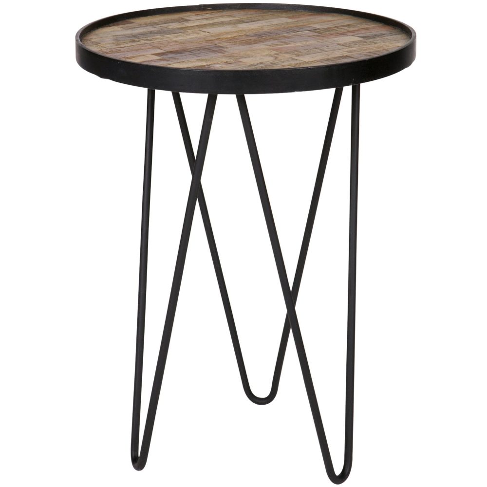 LEV BIJZETTAFEL HOUT/METAAL