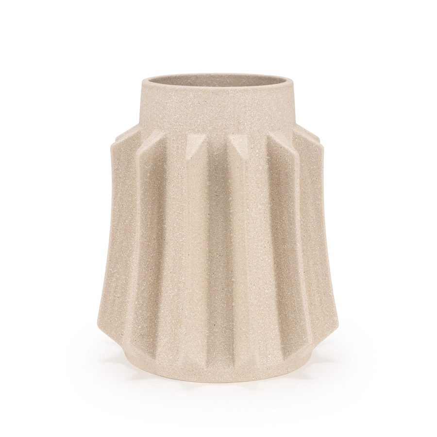Medoc Vase 25x28 cm - luster taupe