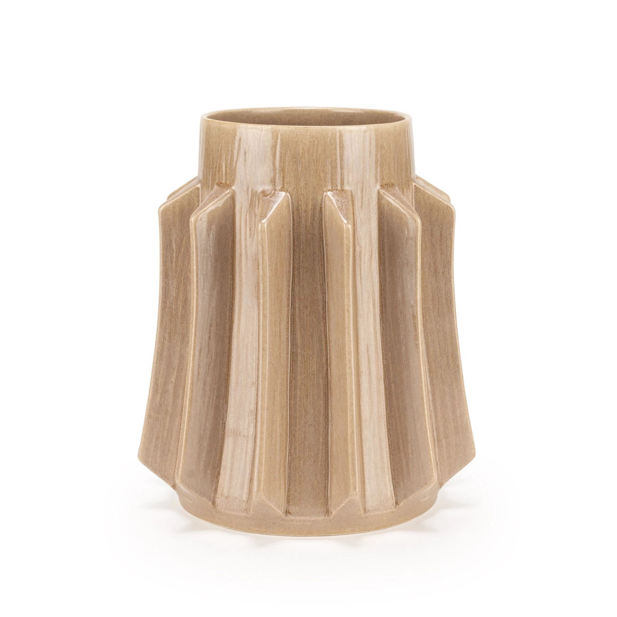 Medoc Vase 25x28 cm - light brown