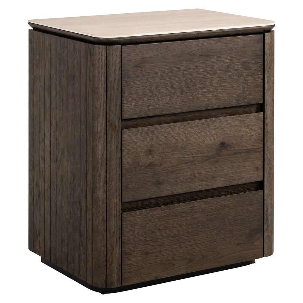Nachtkastje Ritz 3-lades (Brown)
