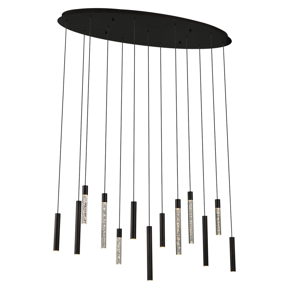 Hanglamp Oxley 13 lampen (Bronze)