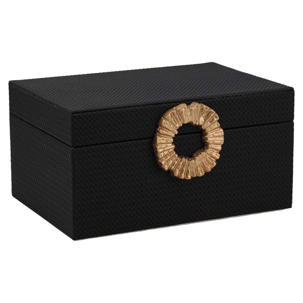 Opbergbox Amal groot (Black/gold)