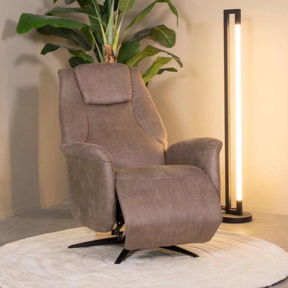 Fauteuil Stockholm - Taupe - Micro Suede - One Size
