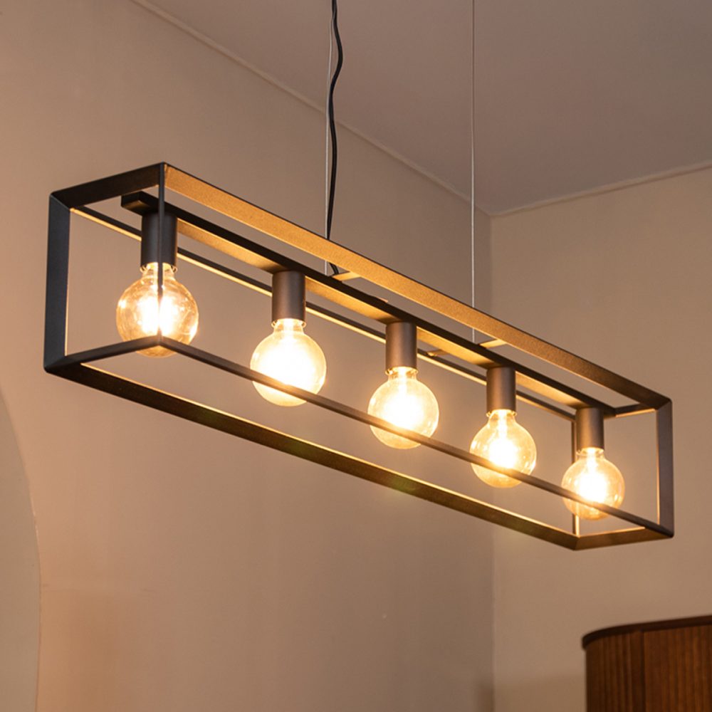 Hanglamp Tetto - Zwart - Metaal - Hanglamp