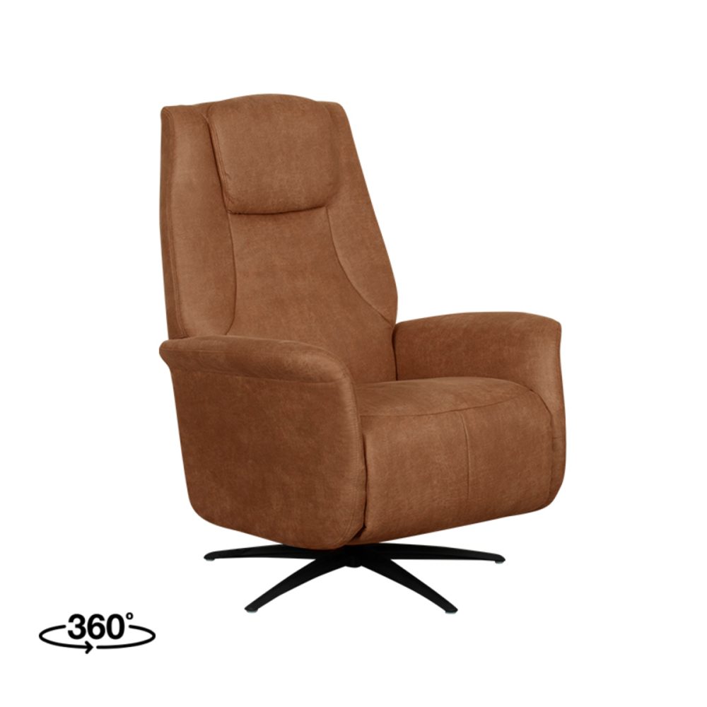 Fauteuil Stockholm - Cognac - Micro Suede - One Size