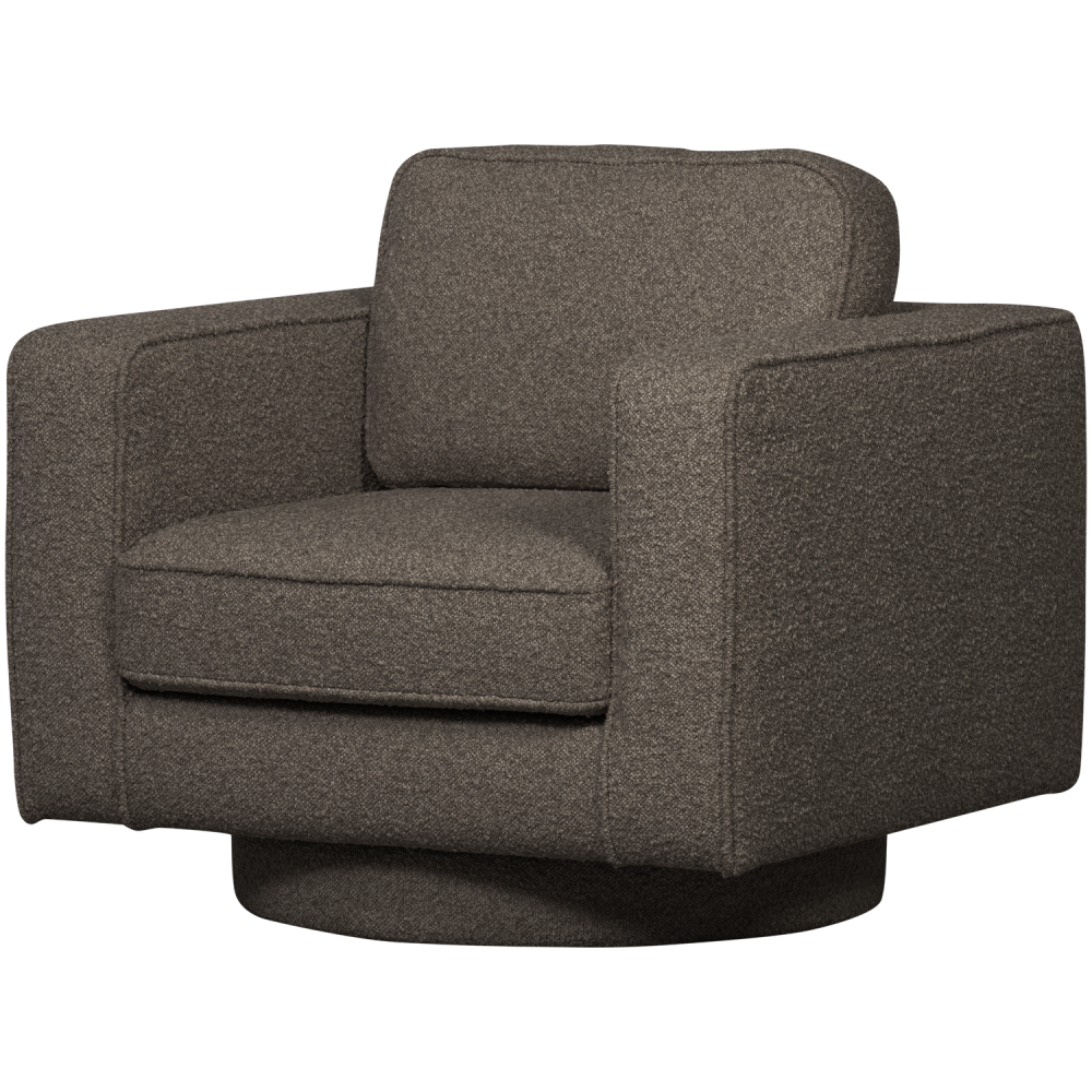 LAZY DRAAIFAUTEUIL BOUCLE ANTRACIET