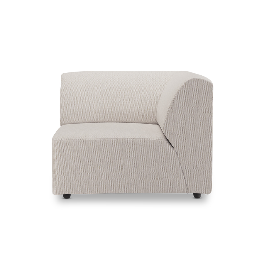 Jax couch: element right corner, cosy, beige