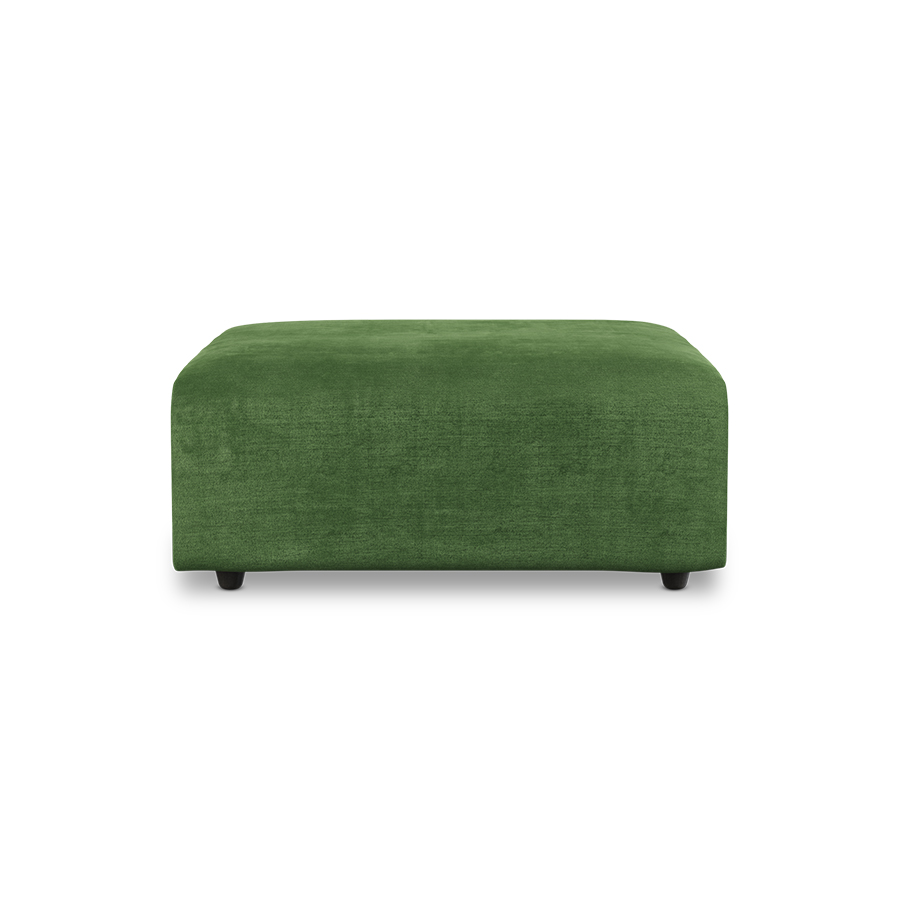 Jax couch: element hocker, royal velvet, green