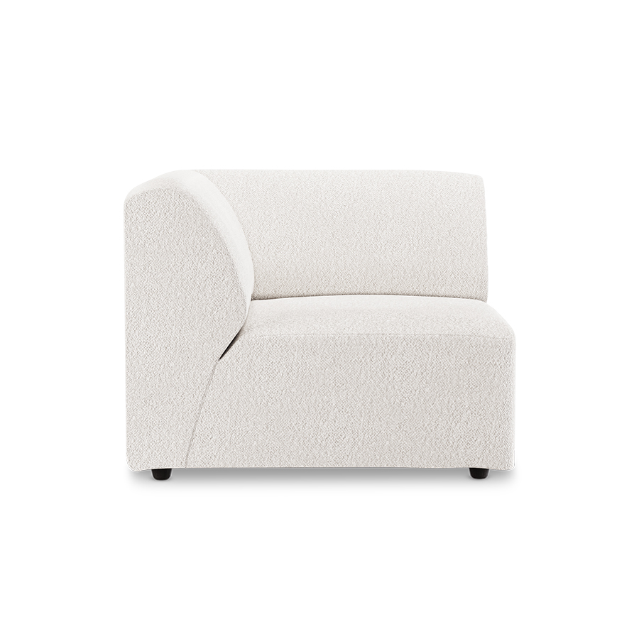 Jax couch: element left corner, boucle, cream