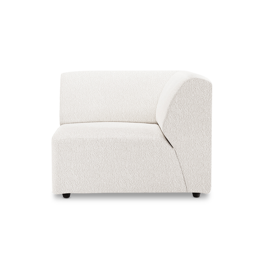 Jax couch: element right corner, boucle, cream
