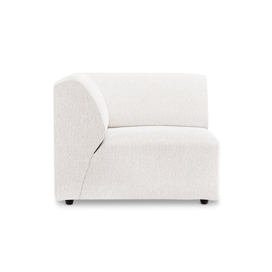 Jax couch: element left end, boucle, cream