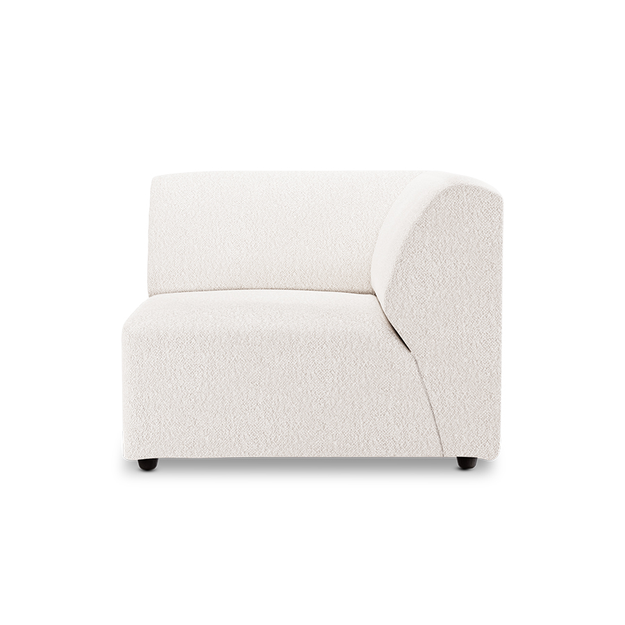 Jax couch: element right end, boucle, cream