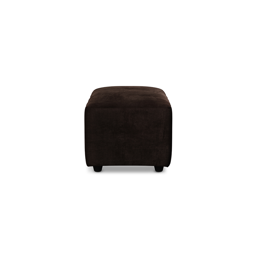 Jax couch: element hocker small, royal velvet, espresso