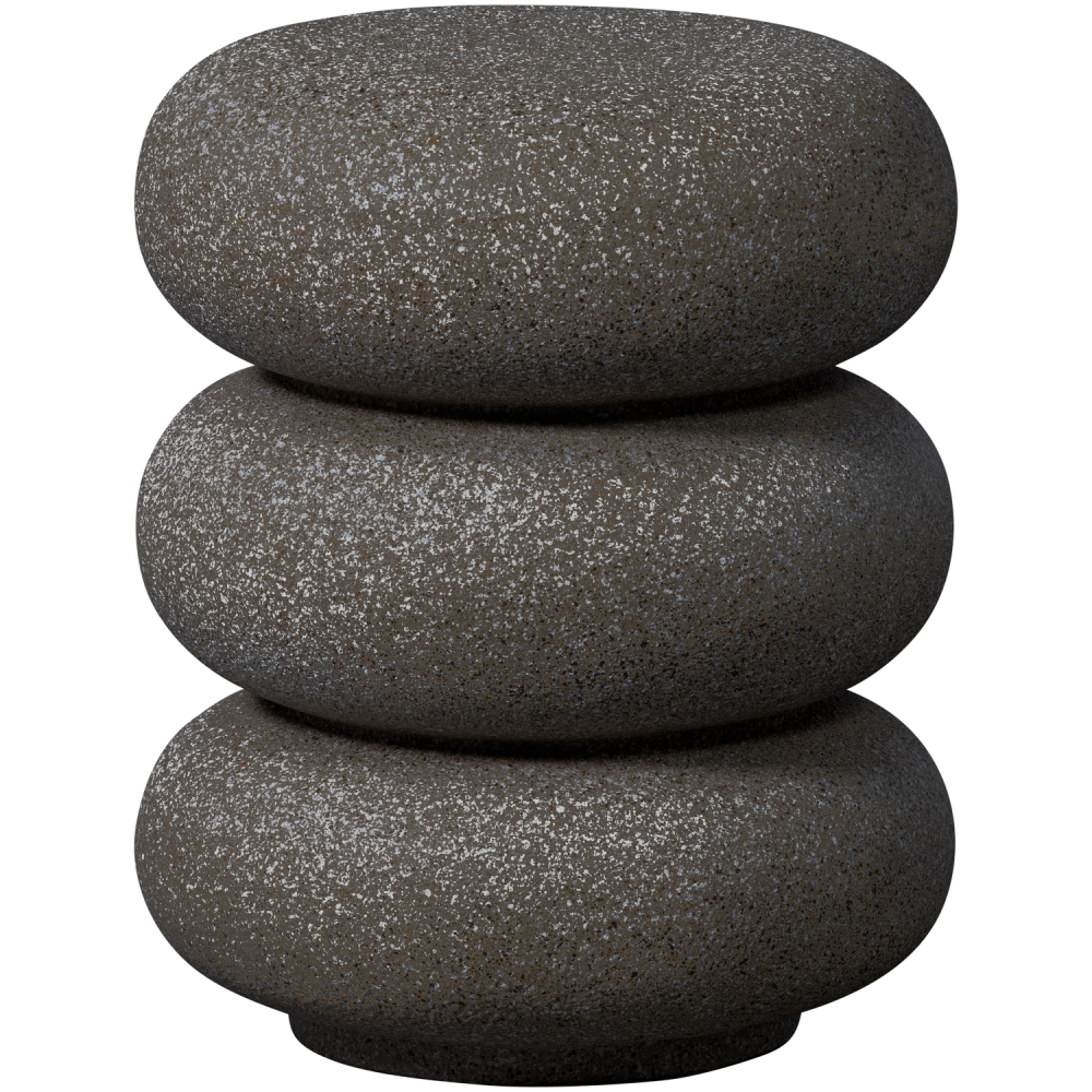 LAUREL BIJZETTAFEL MET SPIKKELS ZWART