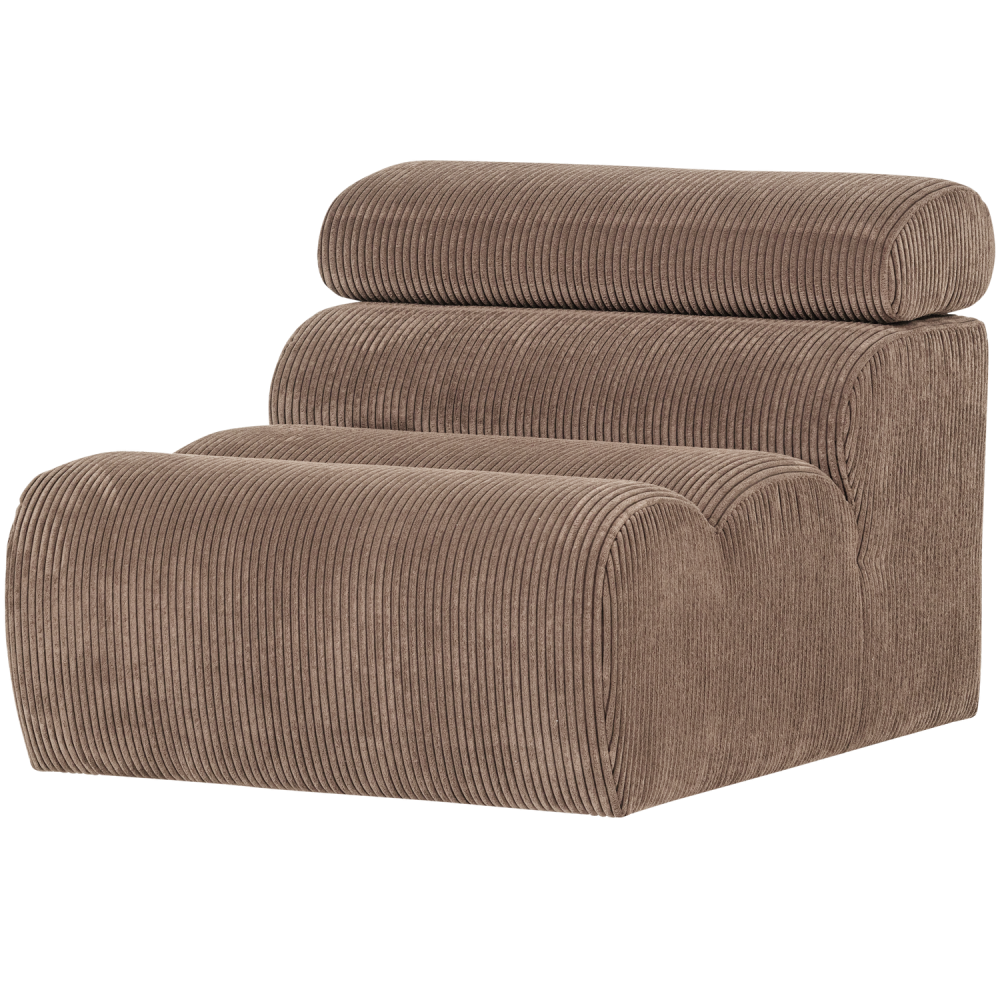 NOVI 1-ZITS ELEMENT RIBSTOF TAUPE