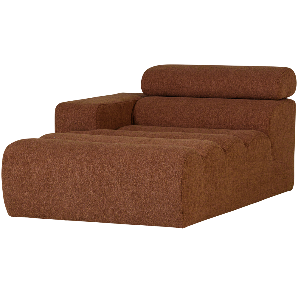 NOVI CHAISE LONGUE ELEMENT ARM LINKS BOUCLE TERRA