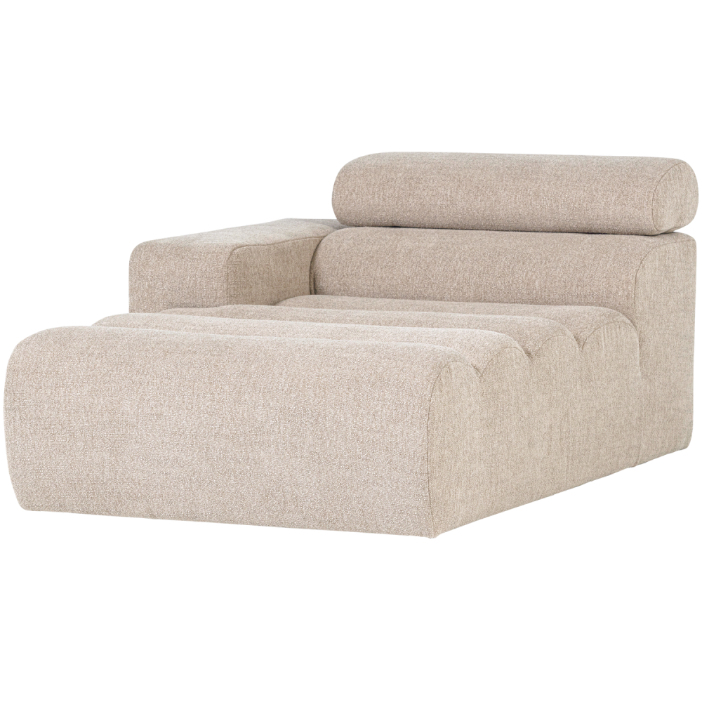NOVI CHAISE LONGUE ELEMENT ARM LINKS BOUCLE NATUREL