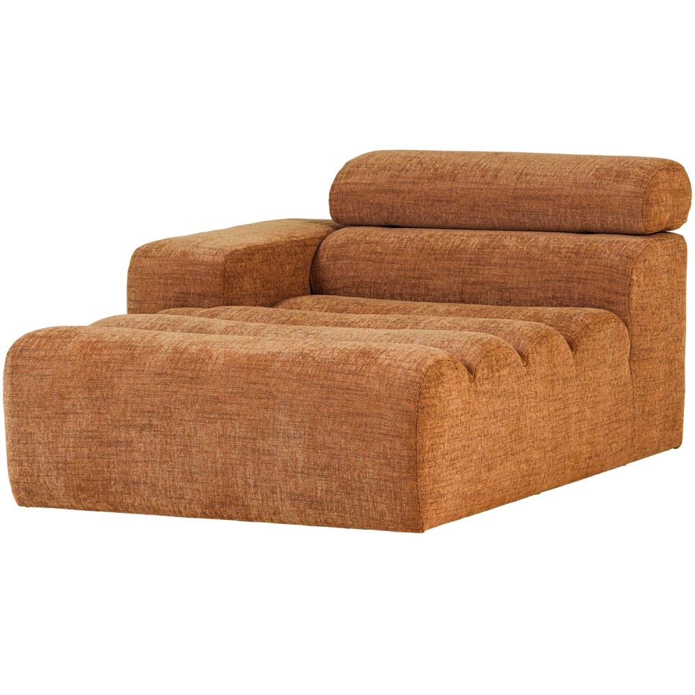 NOVI CHAISE LONGUE ELEMENT ARM LINKS ORANJE MELANGE
