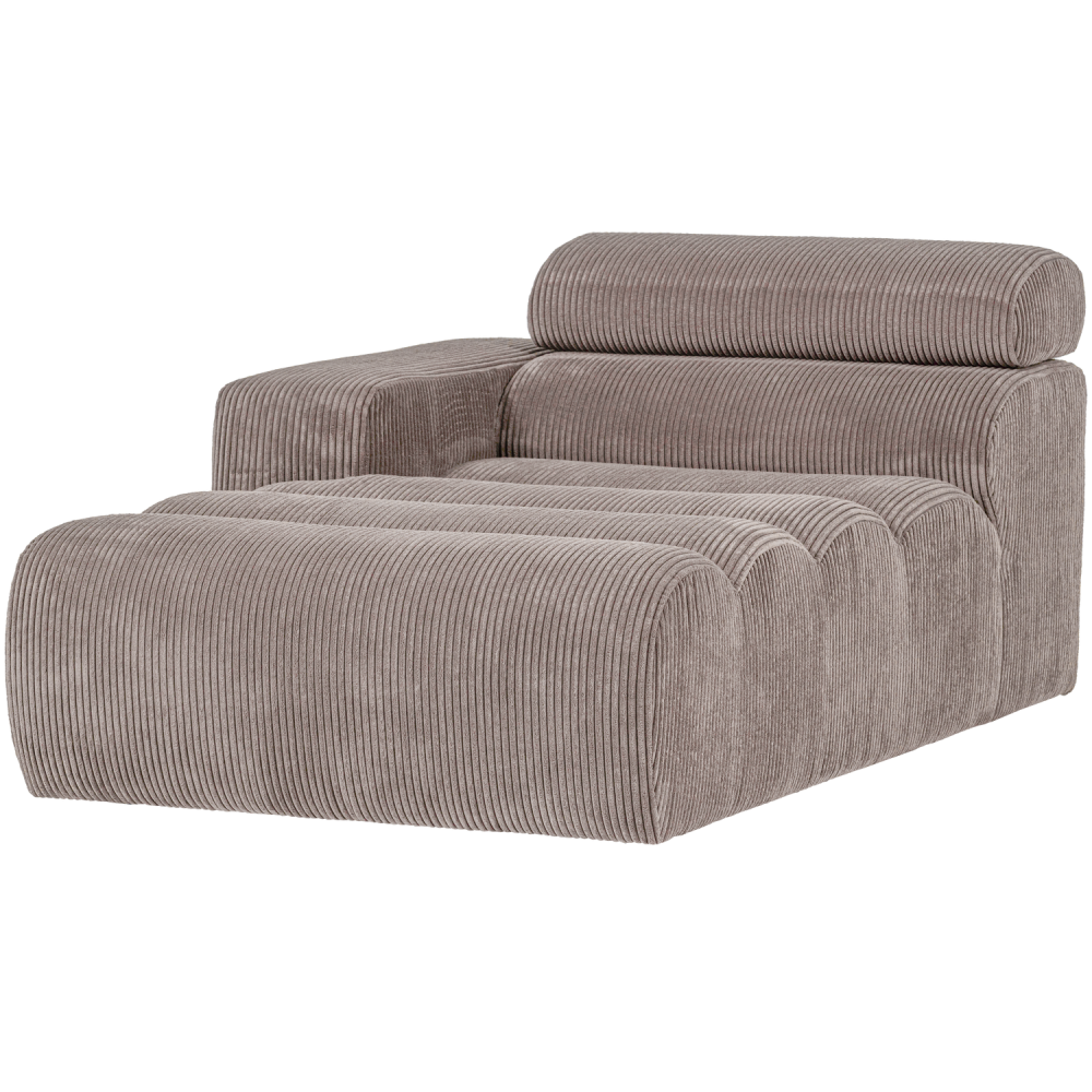 NOVI CHAISE LONGUE ELEMENT ARM LINKS RIBSTOF ZAND