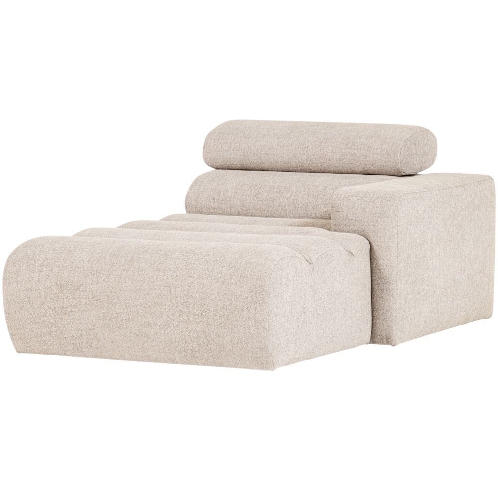 NOVI CHAISE LONGUE ELEMENT ARM RECHTS BOUCLE NATUREL