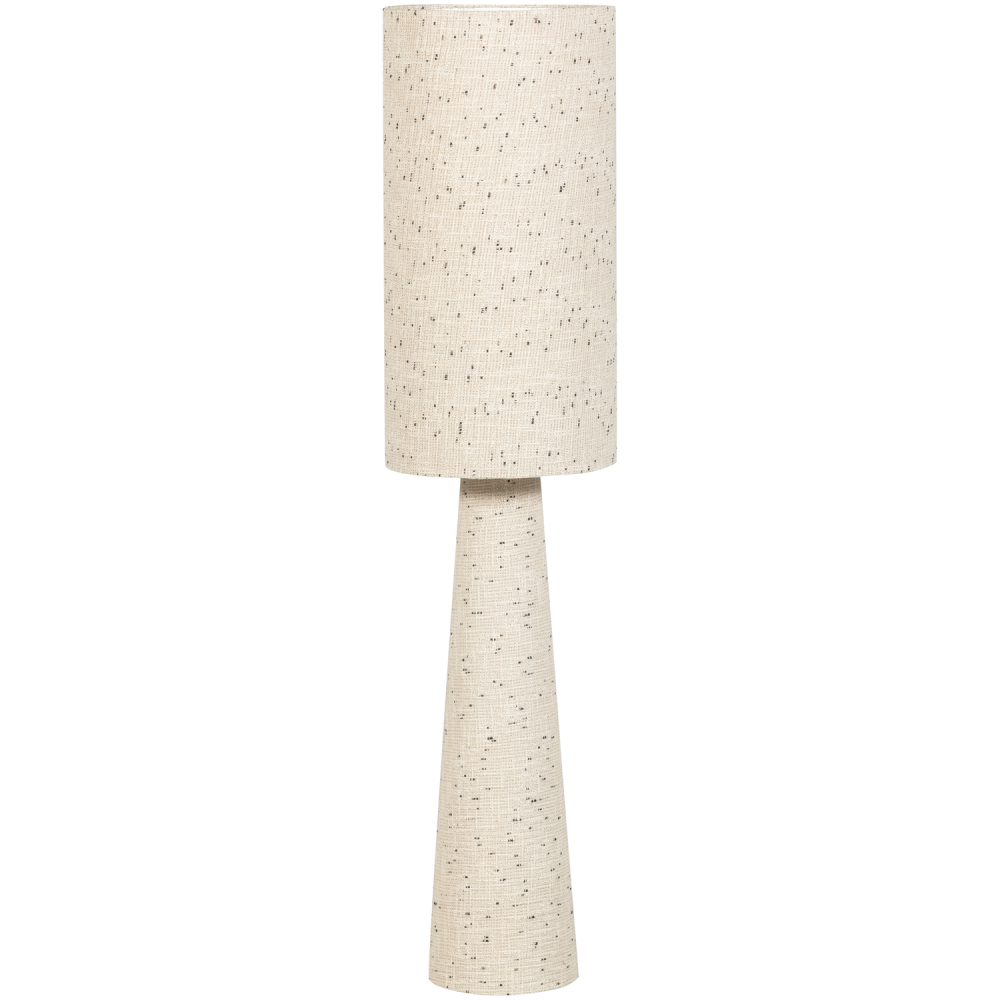 LOFT VLOERLAMP METAAL/BOUCLE NATUREL MET STIPPEN 130xO30 CM